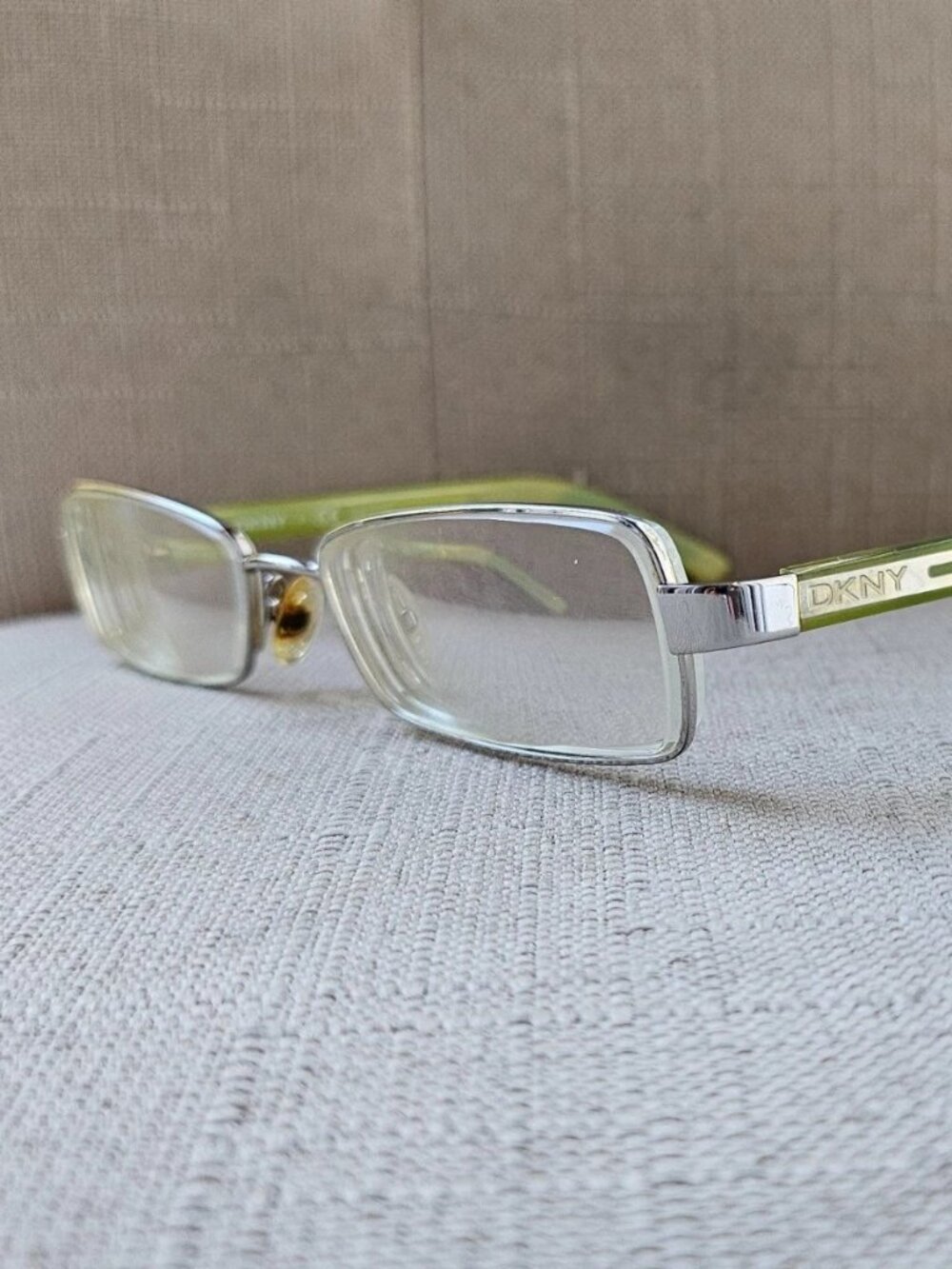 Vintage DKNY Women Eyeglasses Frame Silver Tone Eyewear Glasses DY5585 Frame